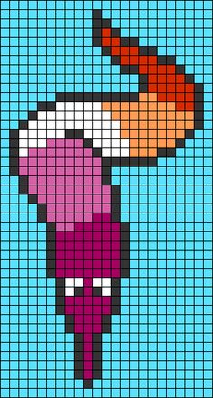 an image of a pixell art piece with a woman's face on it