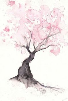 an image of a tree with pink flowers on it