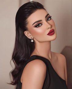 Red Lipstick Makeup Looks, Fall Wedding Makeup, Romantic Makeup, Wedding Guest Makeup, Date Night Makeup, Holiday Makeup Looks, Hair And Makeup Tips, Makeup Mistakes, Makeup Transformation