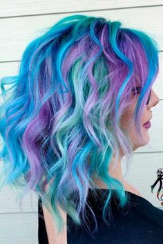 Best Ombre Hair, Hair Rainbow, Blond Ombre, Blue Ombre Hair, Brown Ombre Hair, Green Wig, Ombré Hair, Unicorn Hair