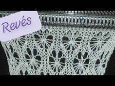 there is a crochet doily with a name tag on it that says reves