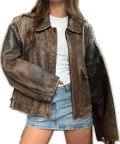 Leather Crafting, Real Leather Jacket, Stay Young, Look Younger, Top Rated, Leather Craft, Real Leather, Vintage Style, Vintage Fashion