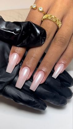 Blooming Nails, Classy Acrylic Nails, Pearl Nails, Nails Only, Pink Acrylic Nails, Dream Nails, Fire Nails, Pretty Acrylic Nails, Best Acrylic Nails