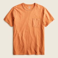 Size - Xs Color - Orange Chest - 32-34” Neck - 13-13.5” Waist - 26-28” These Supersoft Tees Are Made From Garment-Dyed Slub Cotton, Which Means Each One Will Have A Rich, Perfectly Imperfect Color That Will Softly Fade Over Time. 100% Cotton. Chest Pocket. Mens Beach Shirts, White Polo Shirt, Time 100, Polo Shirt White, Mens Stripes, J Crew Men, Orange T Shirts, Orange Shirt, White Polo