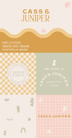 the back cover of cass and jumper's clothing catalogue, featuring an image of various items