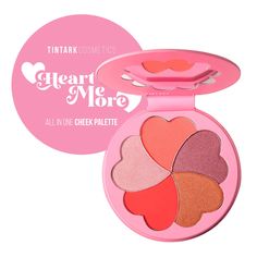 PRICES MAY VARY. All in One Blush Palette: TINTARK face blush palette is completed with three blush colors with three textures, a highlighter and a bronzer. The cheek blush palette is suitable for fair, medium and dark skin tones, and can easily complete a variety of makeup looks.​ Heart me more: Not only a heart-designed, sweet and charming blush palette, but also a reminder to all women to love themselves unconditionally, be brave, and be independent. Lightweight and portable, it comes with a Bright Pink Blush, Blush And Highlighter, Cheek Blush, Blush Powder, Matte Blush, Cheek Palette, Highlighter Palette, Blush Palette, Make Up Looks