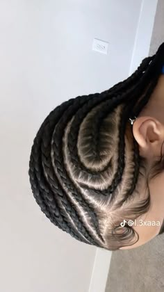 Hair Braid Patterns, Cute Box Braids Hairstyles, Natural Hair Braids, Cornrow Hairstyles, Braids For Long Hair, Braids For Black Hair