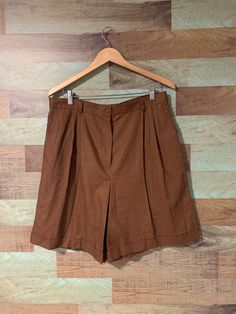 Brown 55% linen & 45% cotton high waisted shorts with pockets "PRINCIPLES" Made in 🇨🇦  Size 18 see measurements for sizing all measurements are taken while item is laying flat  Waist 17" Outseam 21" Inseam 7" Crotch 15" Leg opening 14" Any questions just ask!  Shipping is included in purchase price.  Vintage item, regular wear due to age should be expected.  Any known flaws/marking will be listed. No returns / exchanges but please advise if there is an issue with your item Pale Yellow Dresses, Halter Sundress, Most Beautiful Dresses, Floral Blazer, Black Pencil Skirt, Vintage Linen, Pattern Sweater, Half Zip Pullover, Vintage Shorts