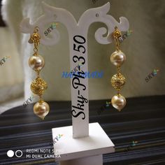 Perl Earing Gold Indian, Pearl Jhumkas Gold, Simple Ear Rings, 3 Grams Gold Earrings Indian, Big Earrings Gold, Indian Brides Jewelry, Gold Earrings For Kids, Ear Tops, Gold Earrings Indian