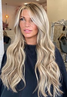 Lived In Blonde Hair Highlights, Long Blonde Hair Lowlights, Hair Color Ideas Going Blonde, Super Blonde With Dimension, Dallas Blonde Hair, Depth Blonde Hair, Blind Hair With Highlights, Blonde Hair W Dimension, Super Light Blonde Balayage