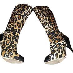 Gently Used Giuseppe Zanotti Leopard Print Boots. Side Zipper. Dust Bag Included. Giuseppe Zanotti Boots, Leopard Print Boots, Leopard Boots, Print Boots, Zanotti Shoes, Giuseppe Zanotti Shoes, Boot Print, Giuseppe Zanotti, Shoes Heels Boots