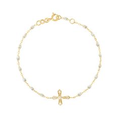 Elegant Cross Jewelry With Single Cut Diamonds, Elegant Cross Shaped Jewelry With Single Cut Diamonds, Elegant Yellow Gold Cross Rosary Bracelet, Elegant Yellow Gold Rosary Bracelet With Cross, Elegant White Cross Bracelets, Elegant White Cross Bracelet, Elegant Cross Pendant Bracelet As A Gift, Luxury Cross Jewelry With Single Cut Diamonds, Opal Bracelet