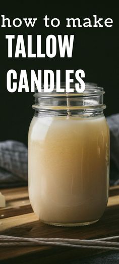 how to make tallow candles