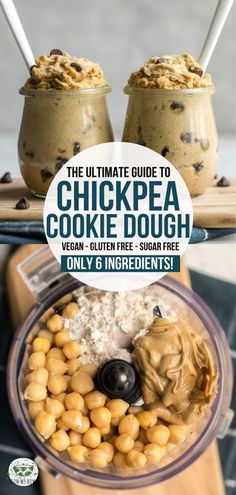 the ultimate guide to chickpea cookie dough, vegan, gluten free, sugar free only 3 ingredients