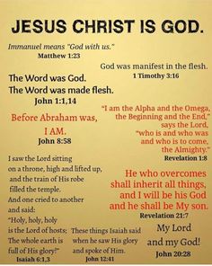 a poster with the words jesus christ is god