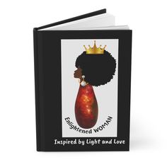 a book with an image of a woman's head and crown on the cover