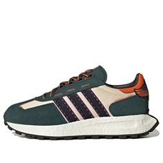 Adidas Originals Retropy E5 IF5411 (SNKR/Casual/Unisex/Low Top/Non-Slip/Wear-resistant/Shock-absorbing) Sneakers Men Fashion, Green Cream, Stylish Sneakers, Black Orange, Shoe Collection, Orange Black, Perfect Pair, Adidas Originals