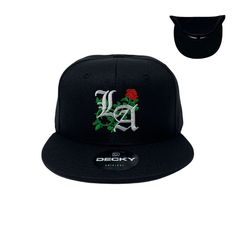 Brand: Unbranded Condition: Brand New/Never Worn Size: 6 5/8 - 7 5/8 (Fits Most Adults) Color: Crown (Black) Brim (Black/Black) Special Note: Unisex, Adjustable, Shipped in a box Details: Structured, Snapback Closure, Six-Panel, High-Profile, Round Retro Flat Bill Tags: Cap, Gift, Casual, Embroidered, Embroidery, All Black, California, Cali, West Coast, Westside, SoCal, South California, Hollywood, Los Angeles, LA, Rosa, Old English Atlanta Braves Hat, South California, Black Bucket Hat, Crown Black, Black Snapback, Black Baseball Cap, Summer Sun Hat, Animal Hats, English Rose