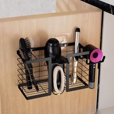 PRICES MAY VARY. 【Unique Storage Structure】The hair dryer organizer consists of 3 compartments, a side support hair dryer rack, and a hook area. The extra large capacity can hold a variety of hair dryers, flat irons, curling irons, hair straighteners, providing a neat solution for storing hairdressing tools, perfect for bathrooms, guest bathrooms, powder rooms. 【Large Storage Capacity & Neat Countertop】FUNKYLEE hair dryer holder provides large storage capacity while also adopting a compact desig Curling Iron Storage, Hair Tool Storage, Hair Dryer Organizer, Curling Iron Holder, Hair Dryer Storage, Dryer Rack, Hair Tool Organizer, Small Bathroom Sinks, Dorm Room Storage