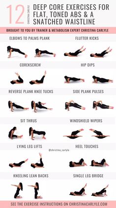 Deep Core Exercises Deep Core Exercises, Health 2023, Transversus Abdominis, Membakar Lemak Perut, Core Exercise, Deep Core, Floor Exercises, Ab Exercises, Core Exercises