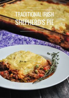 the cover of traditional irish shepherd's pie