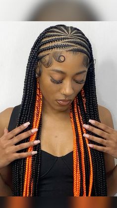 Braid Hairstyles With Weave, Peekaboo Braids, Hairstyles With Weave, Peekaboo Hair Colors, Latest Hair Braids, Weave Hairstyles Braided, Braided Hairstyles For Black Women Cornrows, Side Braid Hairstyles, Feed In Braids Hairstyles