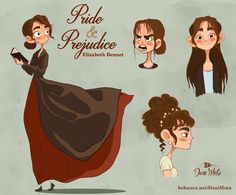 the character sheet for pride and prejudice