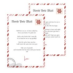 a letter to santa claus from north pole mail