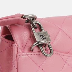 The Double Carry flap bag from Chanel is an absolute vision. Crafted from pink calfskin leather with ruthenium tone hardware, this perfect little piece is definitely hard to get your hands on. The double carry means it can be as a shoulder bag or across the body, making this piece functional and versatile. SPL Exterior Pink Quilted Calfskin Leather Ruthenium tone hardware Single flap Interwoven chain / leather strap Detachable chain with padlock feature 3 D ring attachments for strap CC twist-lo Rose Gold Hardware, Hard To Get, Timeless Handbag, Luxe Fashion, Leather Chain, Exclusive Bag, Flap Bag, Chanel Handbags, Pink Leather