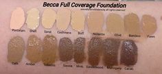 Olive Complexion, Beauty Bible, Foundation Shade, Makeup Package, Becca Cosmetics, Cake Face, Cream Makeup