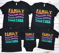 "Family Matching Vacation Shirts, Shirts for kids, Vacation Shirts for Family, Family Reunion shirts, Family Trip 2022 Shirts These matching family vacation 2022 shirts are the perfect shirts for your vacation. These shirts are made from 100% super soft, breathable, ring-spun cotton. How to Order 1. Select: Color and size (see images for options). 2. Click \"ADD TO CART\". 3. Go back to listing and repeat to add each shirt to your order. 4. Review your selections and shipping address. 5. Complet Matching Vacation Shirts, T-shirt Print Design, Vacation Family, Funny Family, Family Family