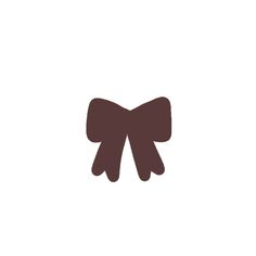 a brown bow on a white background