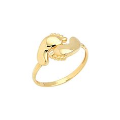 Baby Feet 14k Solid Gold Ring Best Design Best Gift for Mother Gold Hallmarked Rings For Mother's Day, Gold Rings For Mother's Day, Baby Gold Rings, Baby Rings, Solid Gold Necklace, Gold Ring Designs, Solid Gold Ring, Rings Gold, Fedex Express