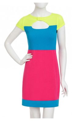 Nanette Lepore's Ricky Dress Back To School Party, School Parties, Color Combo, Playing Dress Up, Neon Green, Color Combos