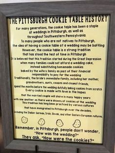 the pittsburgh cookie table history