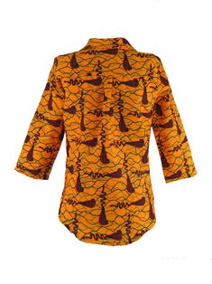 This African Print Shirt for Woment is sure to give your look a seriously chic update. Product Features Please Compare your Measurements To our Size Chart Before Purchase 3/4 Length Sleeve Shallow Shirt Neckline Front Snap Button Closure Regular fit- true to size Machine/Hand wash 100% Ankara Print Cotton Delivery Time This item will be processed within 3 business days (Excluding Weekends and Holidays). Once products ships it can take up to 15 Business days depending on your location. A tracking