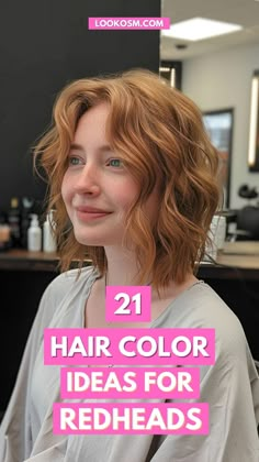 21 Gorgeous Hair Color Ideas Every Redhead Should Explore Best Natural Red Hair Dye, Ginger To Red Hair, Highlights Red Hair Redheads, Lived In Red Hair Color, Best Red Hair Color For Blue Eyes, Red Glaze On Blonde Hair, Different Colors Of Red Hair, At Home Red Hair Color, Cute Hairstyles For Redheads