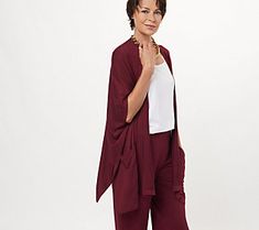 Do the words "cozy," "weekend," and "Susan Graver" belong in the same sentence? You bet they do! It's three of our fave things, combined --  so you know this style is gonna be great. From its lovely draped front to its fun asymmetrical hem, this cardi is just the thing as your schedule starts to fill with all kinds of weekend escapades. It's a comfy staple for layering -- and bonus! It's easy to dress up, too. Can you say "dreamy?" (Ooo! Another favorite word!) From Susan Graver.