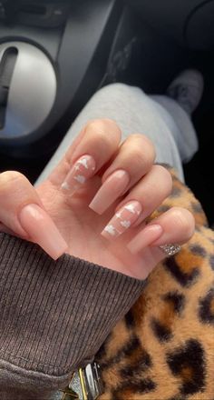 Neutral Nail Designs, Acrylic Nails Nude, Nude Nail Designs, Simple Acrylic Nails, Glow Nails, Long Acrylic Nails Coffin, Acrylic Nails Coffin Short, Pink Acrylic Nails