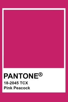 the pantone color is pink and has white trim on it, with an open rectangle