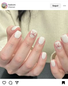 Elegant Bow Nail Art Ideas for Short Nails During Summer Bow Nail Art Designs, Nail Minimal, Cheonan, Ideas For Short Nails, Bow Nail Art, Minimal Nails Art, Bow Nail, Pretty Toe Nails, Hippie Nails