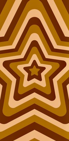 an abstract star pattern in brown and beige