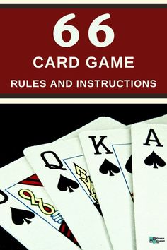 66 Card Game (Rules and Instructions) Two Player Drinking Games, Card Games For Adults, Solo Card Games, Group Card Games, Indoor Games For Adults, Family Games Indoor, Drinking Card Games, Party Card Games