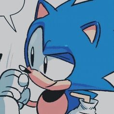 sonic the hedgehog is talking to someone