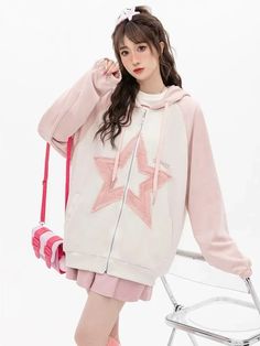 Dodobye Star Pattern Zip Up Hoodies Women Oversized Streetwear Patchwork Sweatshirts Cutecore Fashion Aesthetic Kawaii ClothesSPECIFICATIONSBrand Name: DodobyeOrigin: Mainland US(Origin)CN: ZhejiangSeason: Autumn/WinterDecoration: noneAge: 18-24Material: COTTONThickness: ThinElasticity: Non StrechSleeve Style: Drop SleevesHooded: YesFabric Type: BroadclothPattern Type: PatchworkStyle: SweetFit Type: LOOSE FITSleeve Length(cm): FullRelease Date: Autumn 2023Clothing Patterns: LOOSEGender: WOMENClo Cutecore Fashion, Patchwork Sweatshirt, Raglan Sleeve Sweatshirt, Oversized Streetwear, 2 Piece Skirt Set, Long Midi Dress, Star Pattern, Zip Up Hoodies, Kawaii Clothes