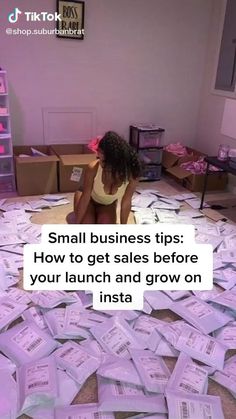 small business tips how to get sales before your launch and grow on insta?