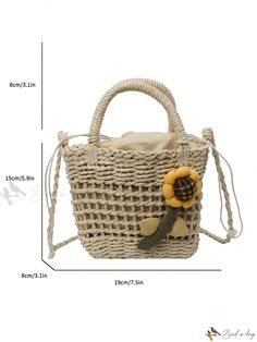 Bird in Bag - 2024 Stylish Woven Beach Bag with Crossbody Strap, Premium Womens Straw Bag for Travel Summer Travel Portable Shoulder Bag, Portable Straw Shoulder Bag For Vacation, Portable Tote Bag For Beach, Trendy Portable Beach Bag, Beach Tote Bucket Bag, Portable Tote Bucket Bag For Beach, Trendy Vacation Shoulder Bucket Bag, Trendy Shoulder Bucket Bag For Vacation, Trendy Rectangular Bags For Outdoor