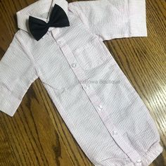 Your Little Man Will Look As Handsome As Can Be In This Adorable, Dress Shirt Button Down Gown. Wear As Is, Or Add A Bow Tie For A Formal Look. (See Bow Tie Listing For Several Colors To Choose From) Perfect For The Early Days When Comfort Is Important But Cuteness Is Still Necessary. These Are Perfect For Any Special Occasion, Photos, Weddings, Baptisms Or Everyday. Gown Lengths Are 0-3 Mos 18", 3-6 Mos 19" Available: 0-3 Months And 3-6 Months Multiples Available Brand New, Never Worn. New From Sequin Leotard, Newborn Onesies, Pajama Romper, Boys Stripes, Baby Bundles, Short Sleeve Romper, Girl Onesies, One Piece Outfit, Bubble Romper