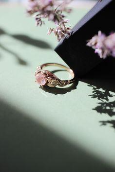 ✵ Learn more about us: www.edengardenjewelry.com ✵ WhatsApp number for urgent questions: +34 690 701 654 E-mail: edengardenshop@gmail.com This beautiful rose quartz engagement ring is made of rose gold looks really delicate and charming. Our unique engagement jewelry may be an exquisite and unique gift for your wife, bride, girlfriend or any other special woman in your life. This romantic ring is handmade from solid 14K rose gold and adorned with natural rose quartz, 6 mm size. Nature ring featu Delicate Morganite Promise Ring, Delicate Morganite Rings For Promise, Delicate Morganite Rings With Rose Cut Diamonds, Rose Gold Rose Quartz Promise Ring, Delicate Morganite Ring, Delicate Rose Gold Morganite Ring, Delicate Rose Gold Moonstone Ring, Delicate Rose Quartz Wedding Jewelry, Delicate Rose Quartz Jewelry For Wedding