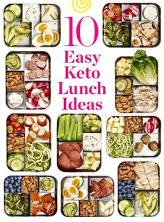 10 Easy Keto Lunch Ideas with Net Carb Counts. Need recipes and ideas for beginners on the ketogenic diet? These easy packed meals are great to take to work. Lots of nuts, meat, fish, vegetables, eggs and cheese to help you with your healthy low carb weight loss goals Breakfast Snap, Easy Keto Lunch Ideas, Easy Keto Lunch, Seared Chicken, Easy Lunch Ideas, Keto Lunch Ideas, Starting Keto Diet, Recipes Snacks, Low Carb Diets